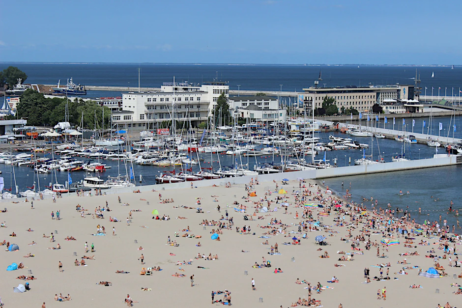 Ein kleiner Leuchtturm in Gdynia