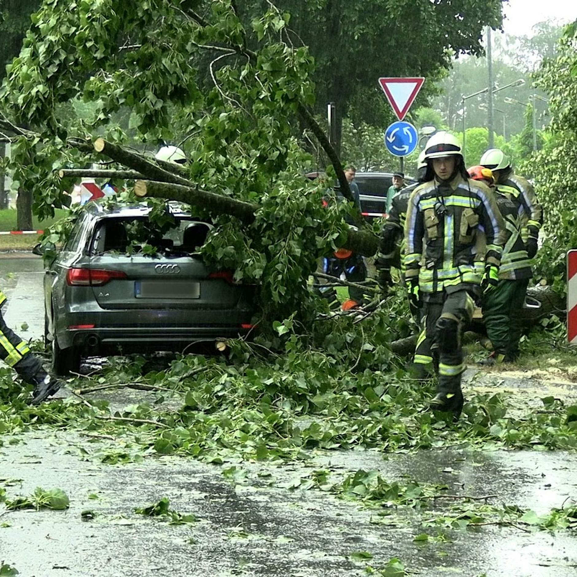 „Schneise der Verwüstung“: So tobte das Orkantief „Emmelinde“ durch Deutschland – Zugverkehr immer noch gestört