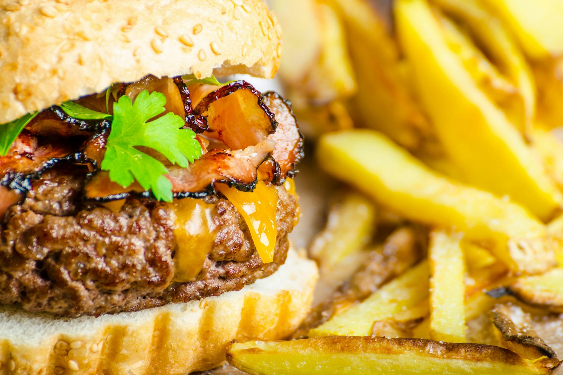 Richtig lecker und saftig: Burger gehen immer.&nbsp;