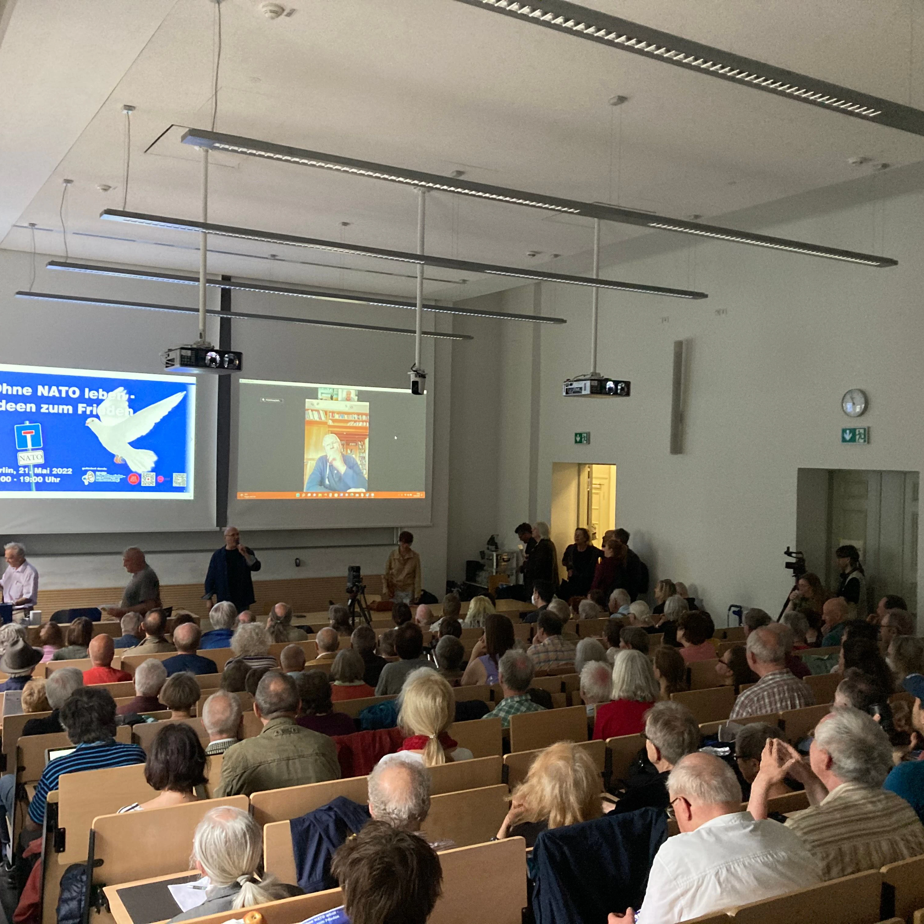 Die Veranstaltung in einem der Vorlesungsräume der Humboldt-Universität