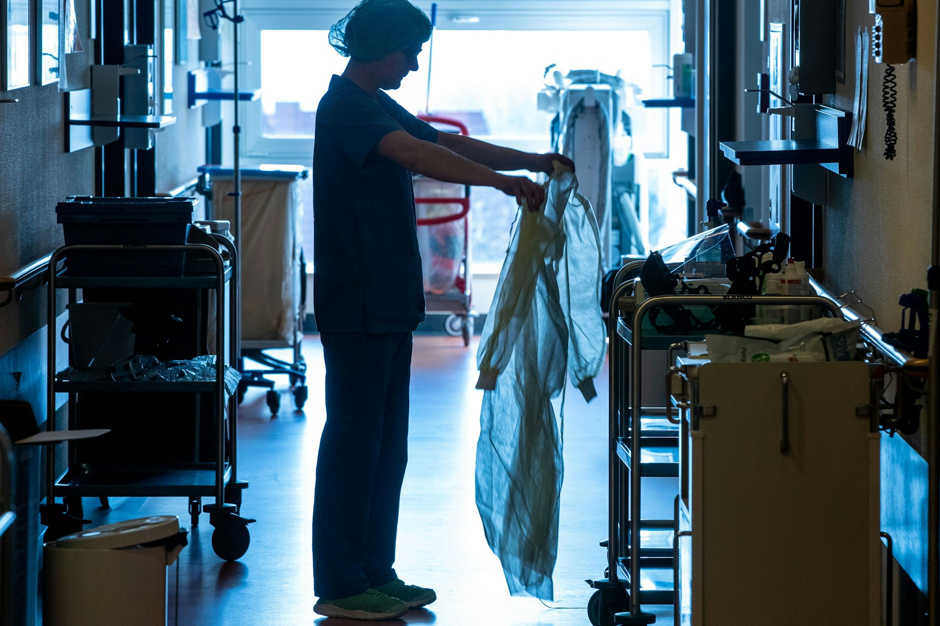 Die Isolierstation in einem Krankenhaus