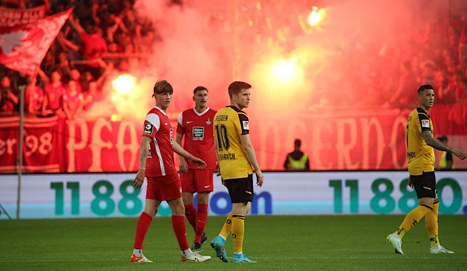 Schon im Hinspiel am Betzenberg war die Atmosphäre beim 0:0 von Kaiserslautern gegen Dynamo Dresden gigantisch. So wird das auch am Dienstag im Harbig-Stadion sein.