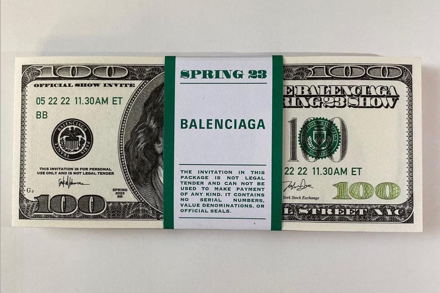 Das Falschgeld, dass Sissel Tolaas zum Duften brachte.