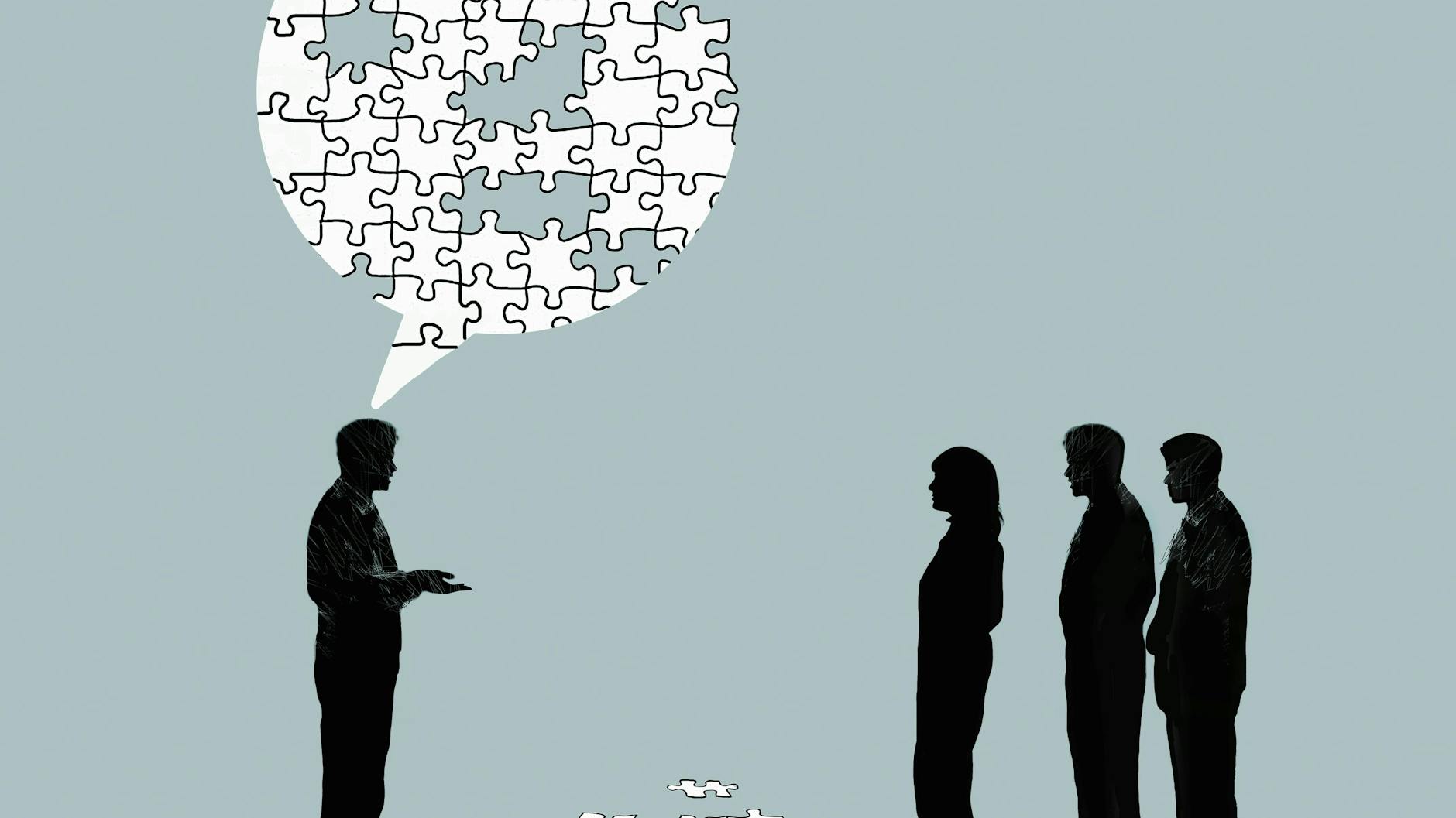 Manche Sätze sind wie ein Puzzle.