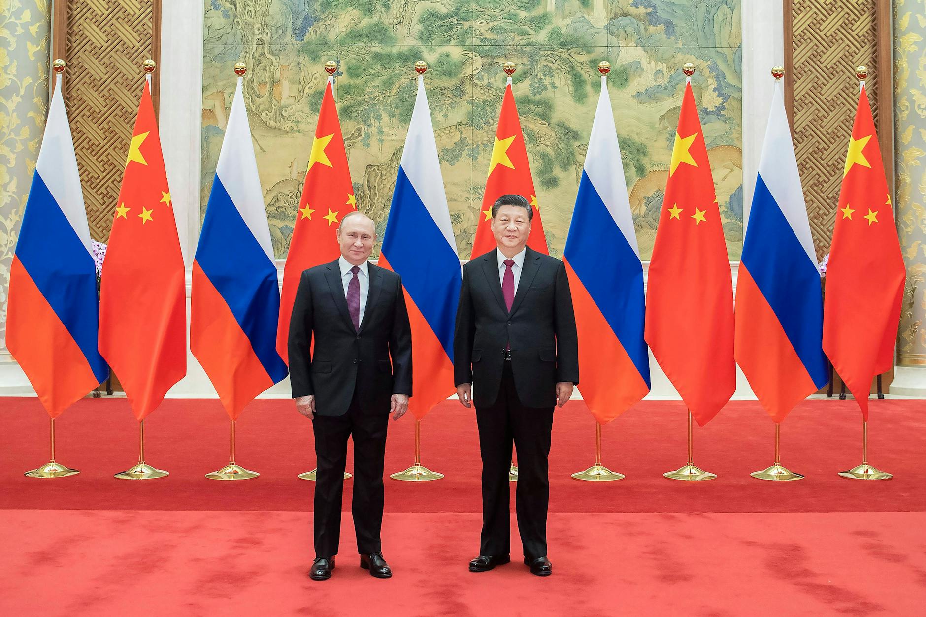 Zwei, die sich (nicht) verstehen: Xi Jinping und Wladimir Putin bei einem Treffen in der chinesischen Hauptstadt Peking, Februar 2022.