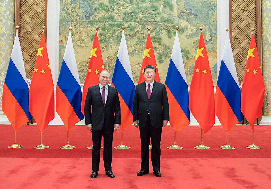 Zwei, die sich (nicht) verstehen: Xi Jinping und Wladimir Putin bei einem Treffen in der chinesischen Hauptstadt Peking, Februar 2022.