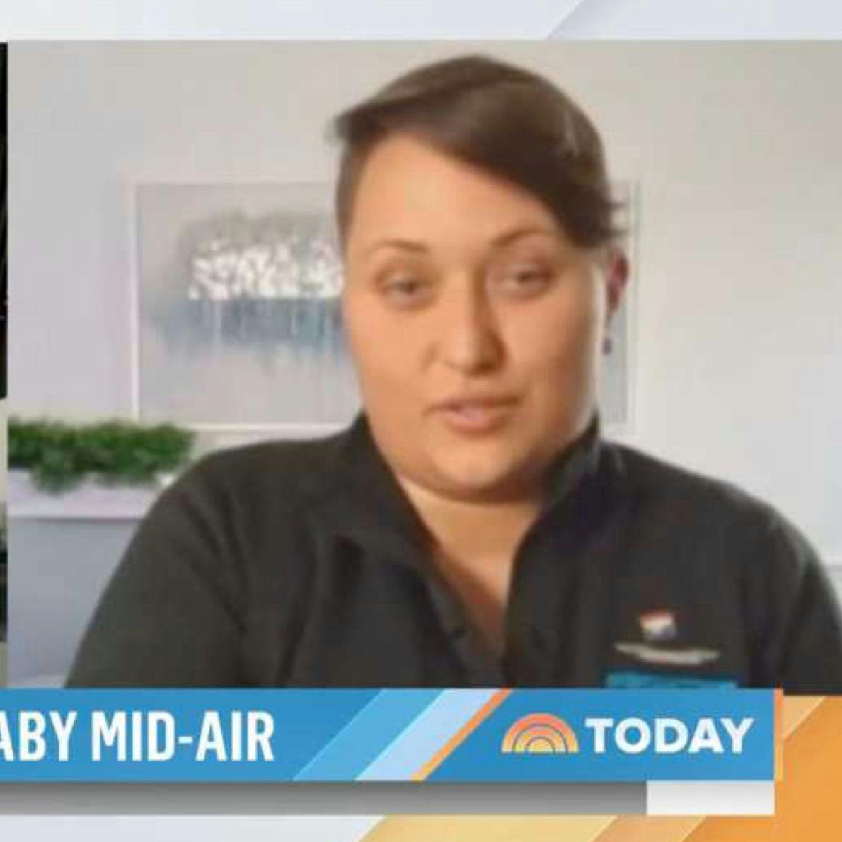 Stewardess Diana Giraldo wurde ungewollt zur Hebamme.