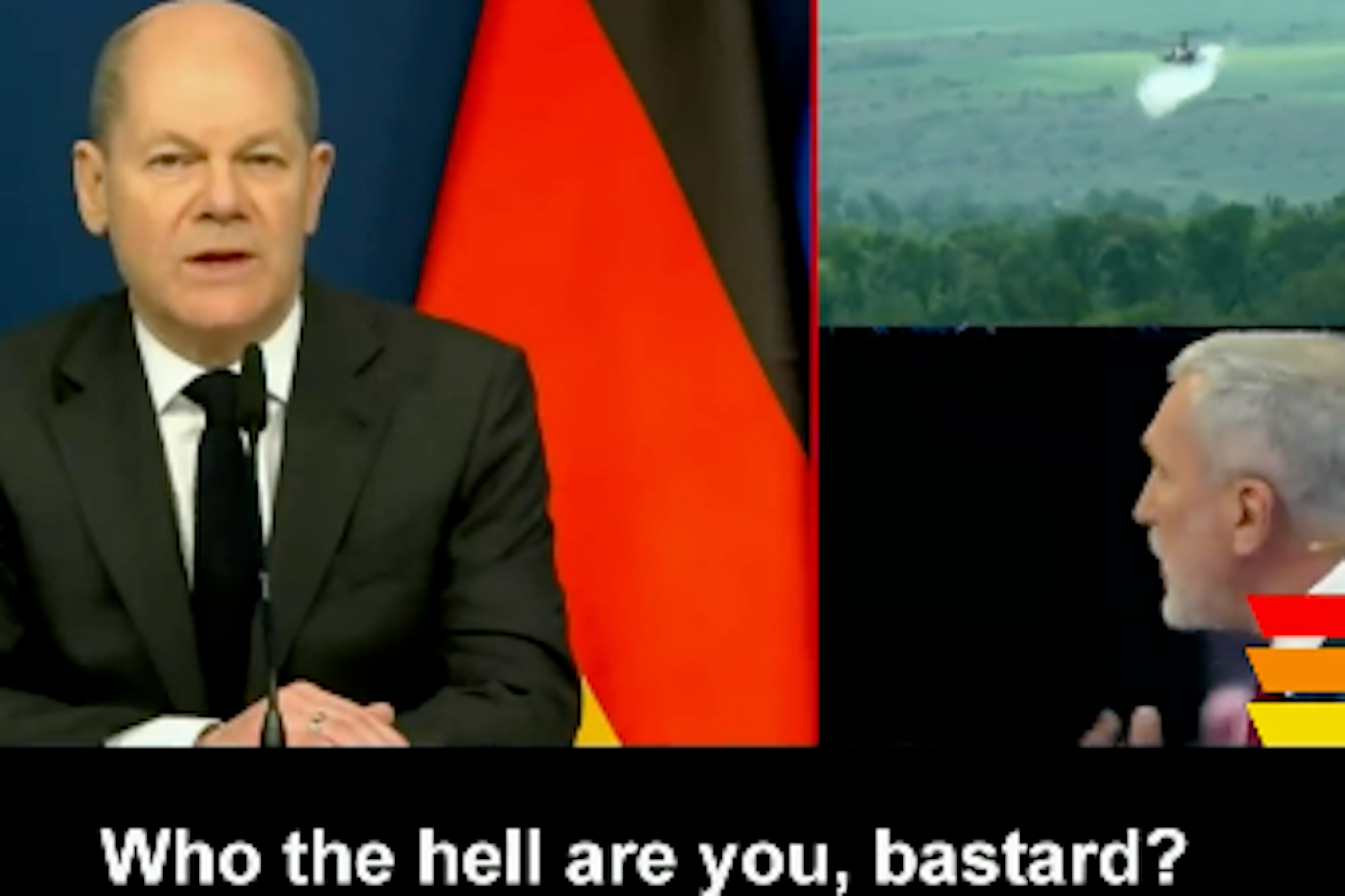 Wutrede gegen Kanzler Scholz und Deutschland im russischen Staatsfernsehen.