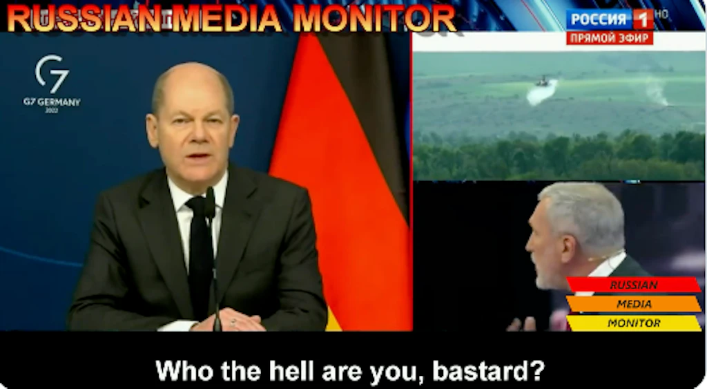 Russisches Staatsfernsehen nennt Bundeskanzler Scholz „Bastard“ und droht Deutschland mit Atomschlag