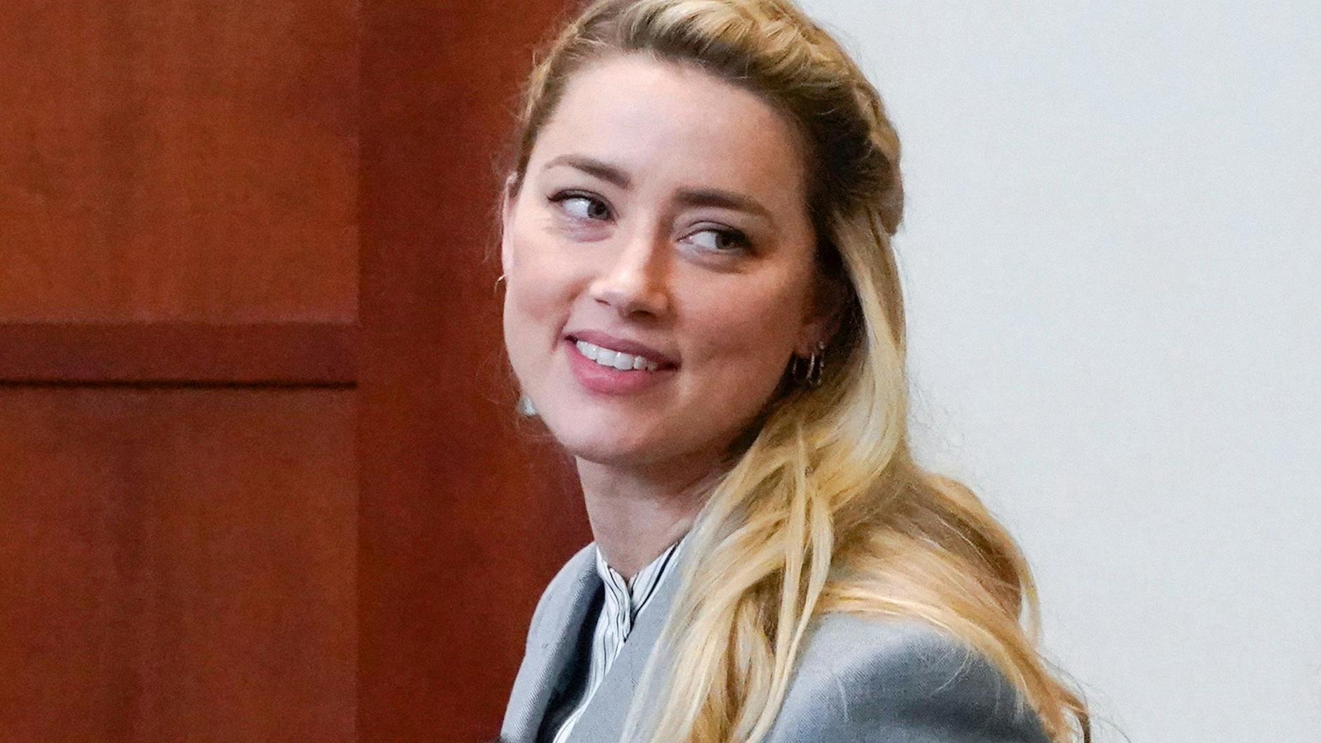 Amber Heard am Freitag vor Gericht.