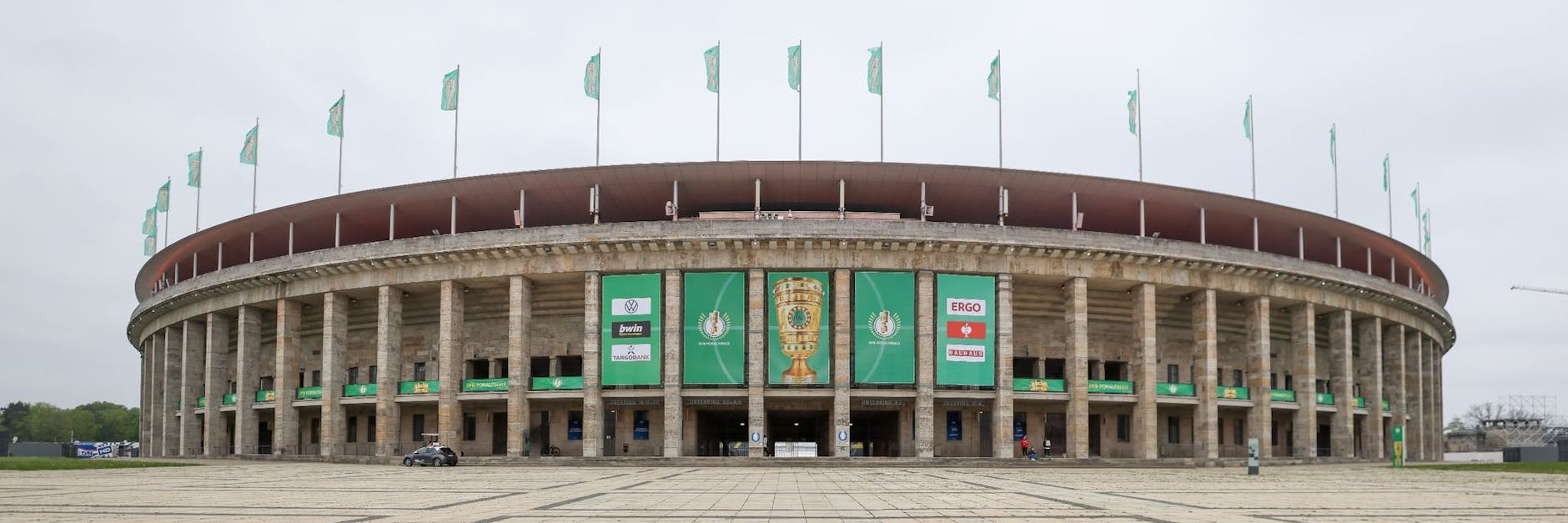 Sehnsuchtsort: Wie immer wird auch 2023 im Berliner Olympiastadion das Endspiel des DFB-Pokals ausgetragen. Vielleicht auch mit Hertha BSC und dem 1. FC Union.