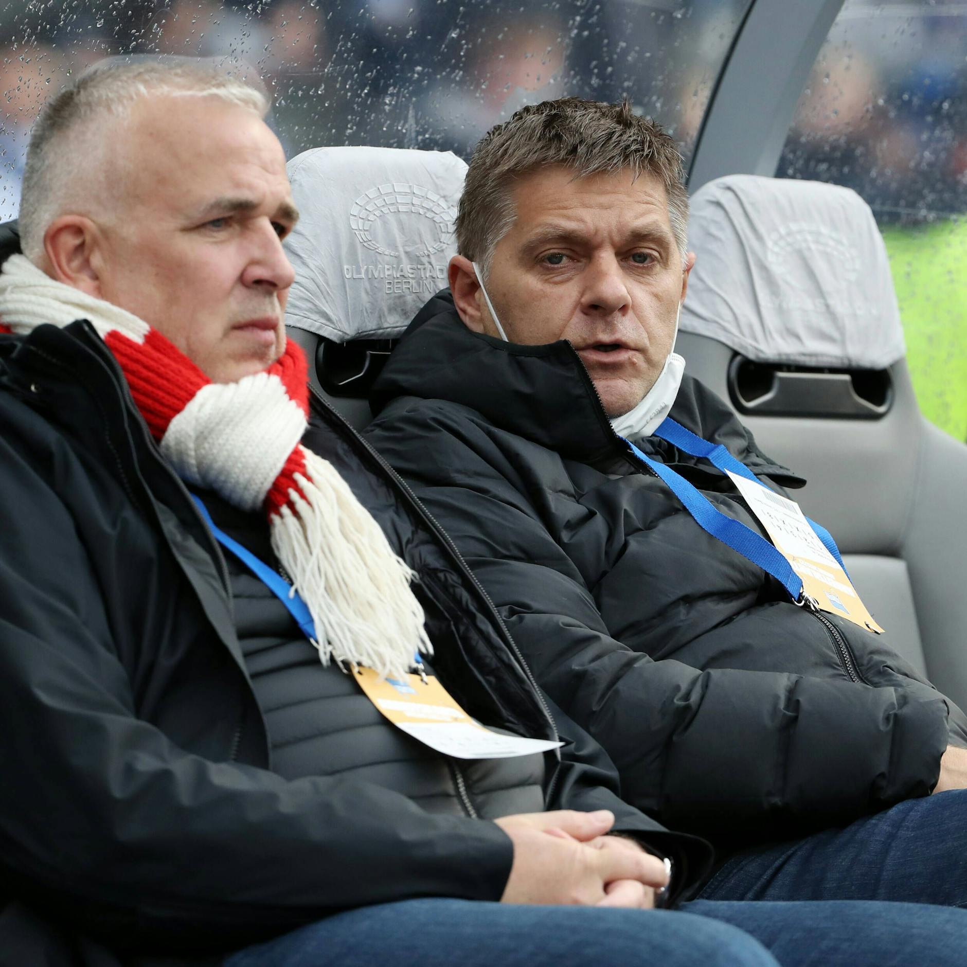 Zwei Bausteine des eisernen Erfolges: Unions Präsident Dirk Zingler zusammen mit Manager Oliver Ruhnert.