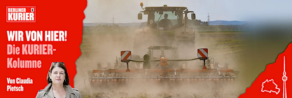 Das Foto entstand am 10. Mai dieses Jahres in Petersdorf im brandenburgischen Landkreis Oder-Spree: Ein Landwirt bearbeitet den trockenen Boden auf einem Feld. Dabei staubt es gewaltig. Brandenburg ist von Jahr zu Jahr mehr von Trockenheit betroffen. Das Land rund um Berlin leidet zudem unter den sandigen Böden, die  Regen, wenn er denn mal fällt,  schwer halten können.