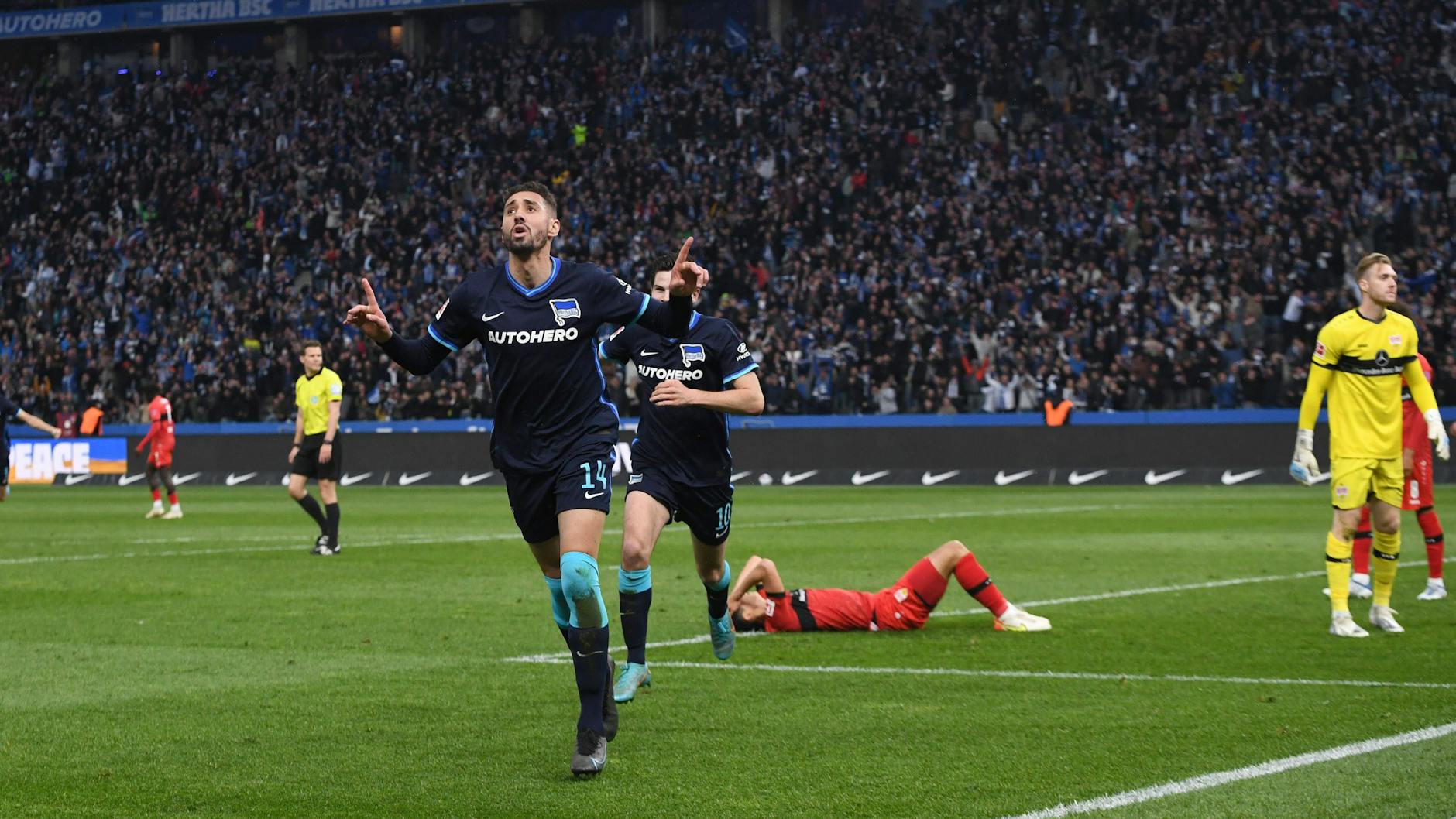 Ishak Belfodil traf für Hertha BSC sechsmal, auch im wichtigen Abstiegsspiel gegen den VfB Stuttgart. Bleibt der Algerier in Berlin?