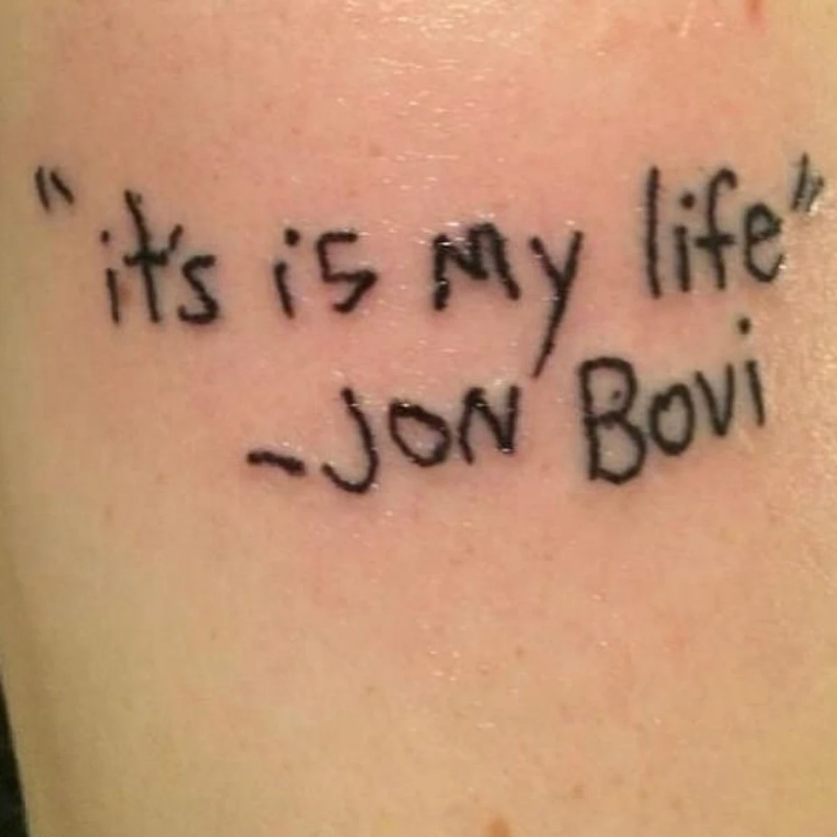 Damit muss dieser Bon Jovi-Fan jetzt wirklich leben…