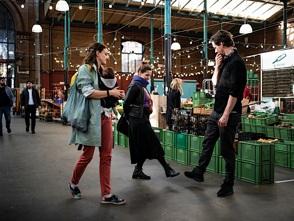 Unterwegs in der Markthalle Neun in Kreuzberg