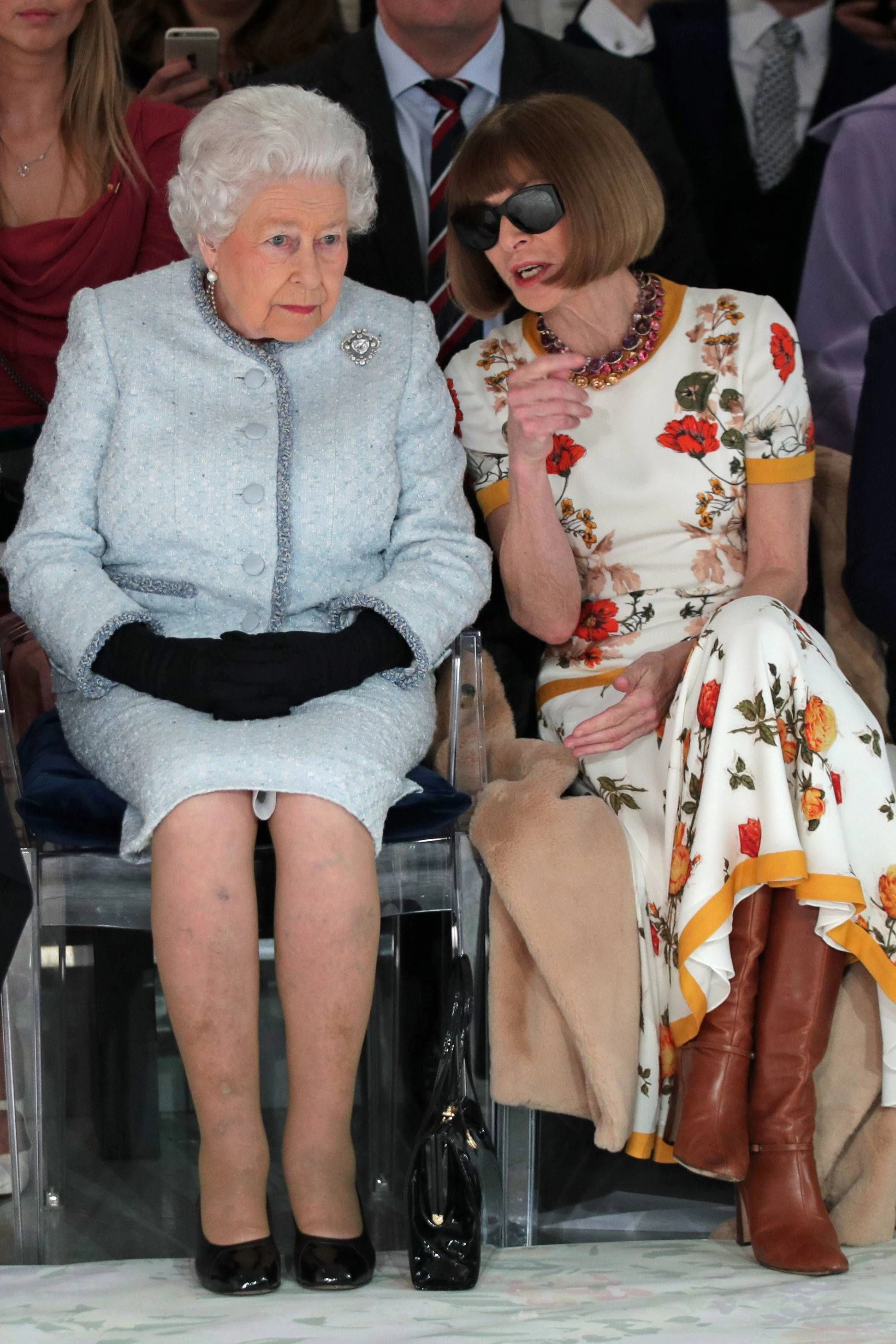 Unverschämtheit: „Eiskönigin“ Anna Wintour nimmt die Brille nicht ab.