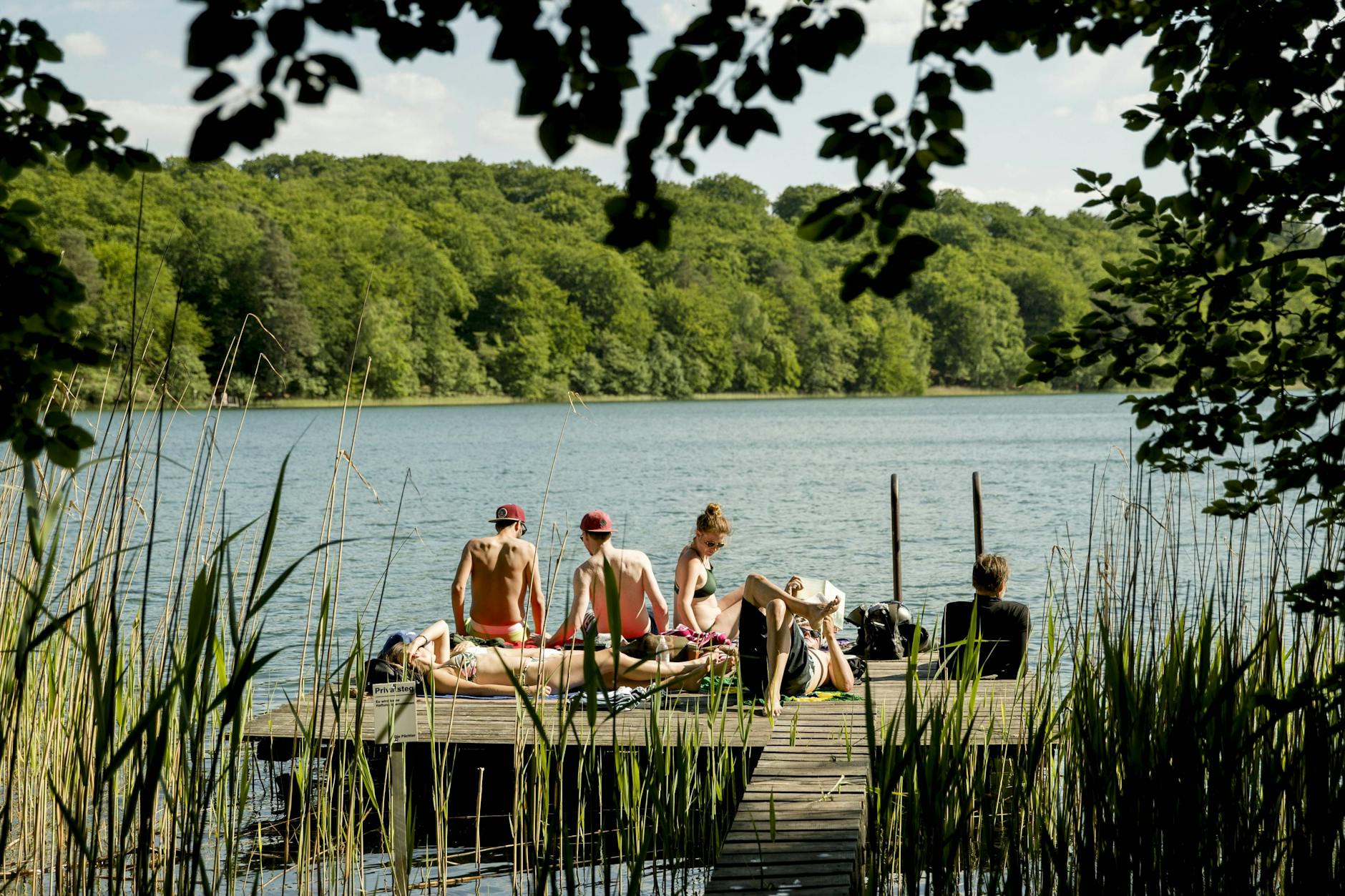 Klares Wasser, grüner Wald – und viel Ruhe. Der Liepnitzsee nordöstlich von Berlin ist ein beliebtes Ausflugsziel. Die Station Wandlitzsee liegt einen 25- bis 30-minütigen Spaziergang entfernt.