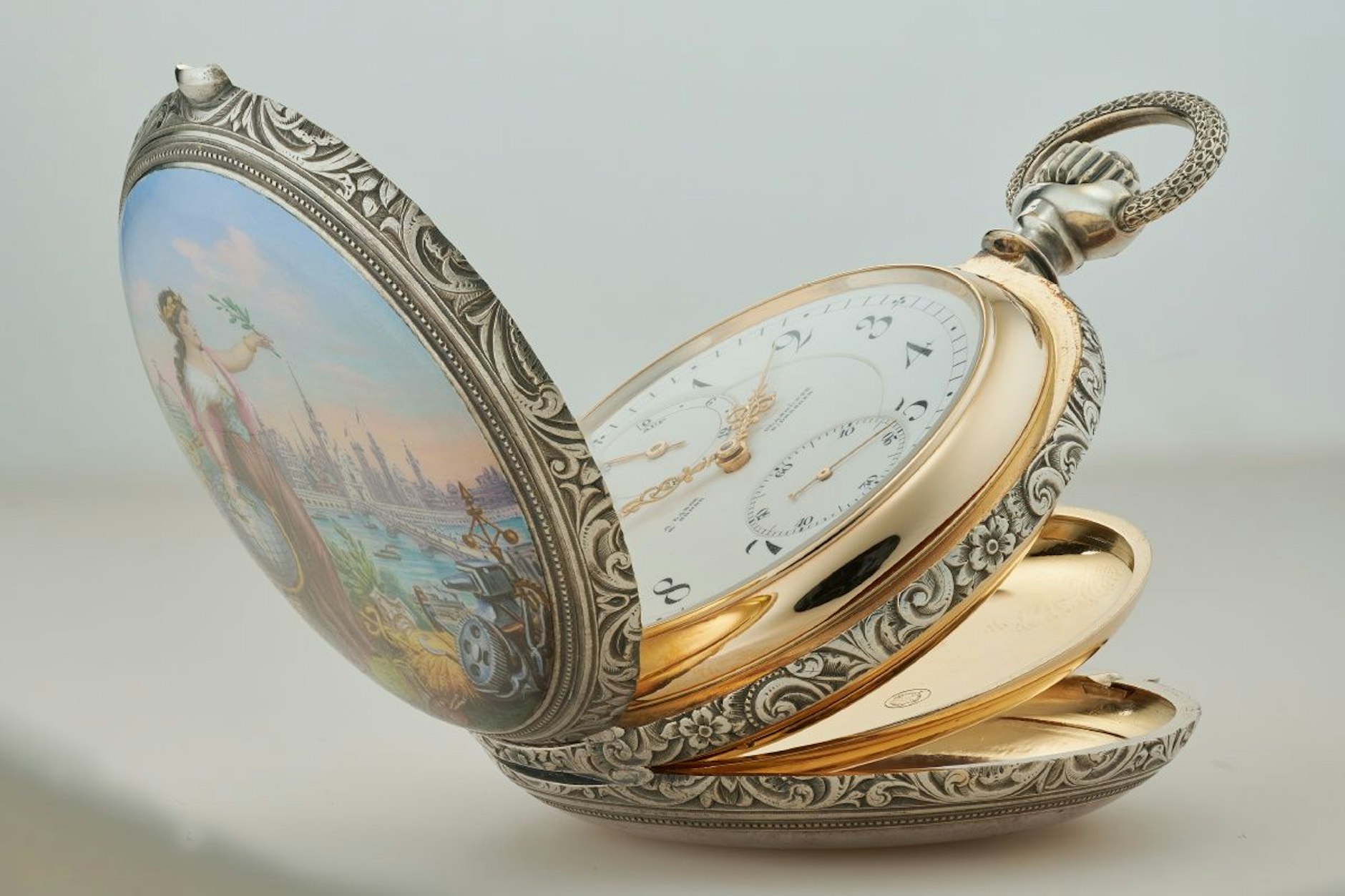 Die Taschenuhr Tourbillon Nr. 41.000, gefertigt in der berühmten Glashütter Uhrenmanufaktur A. Lange &amp; Söhne.