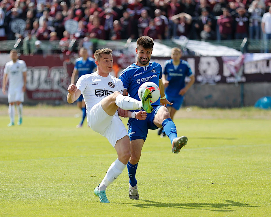 Anders als bei FCM: BFC-Stürmer Matthias Steinborn möchte Weg bis zum Ende gehen