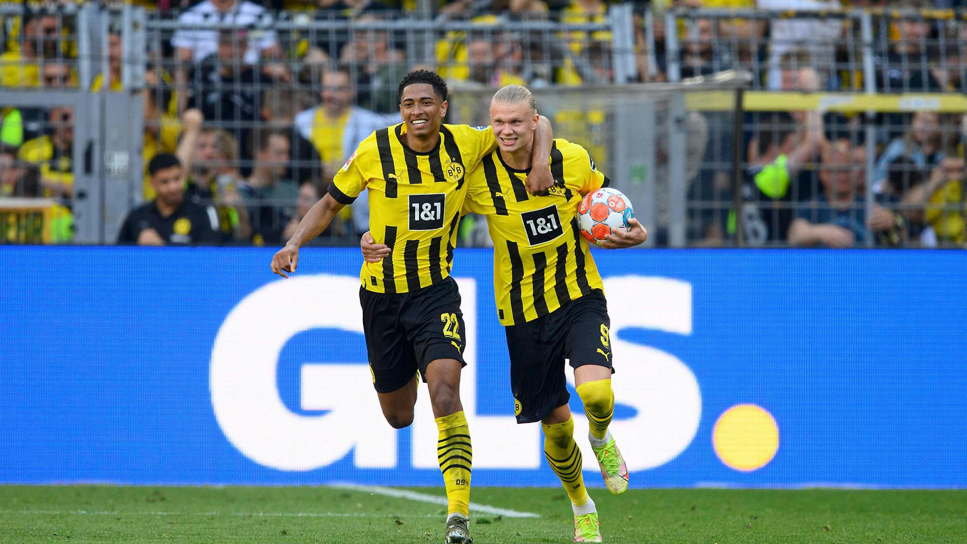 Jude Bellingham verstand sich mit Torjäger Erling Haaland prächtig. Der Norweger wechselte zu Manchester City, Bellingham wird von Real Madrid gejagt.