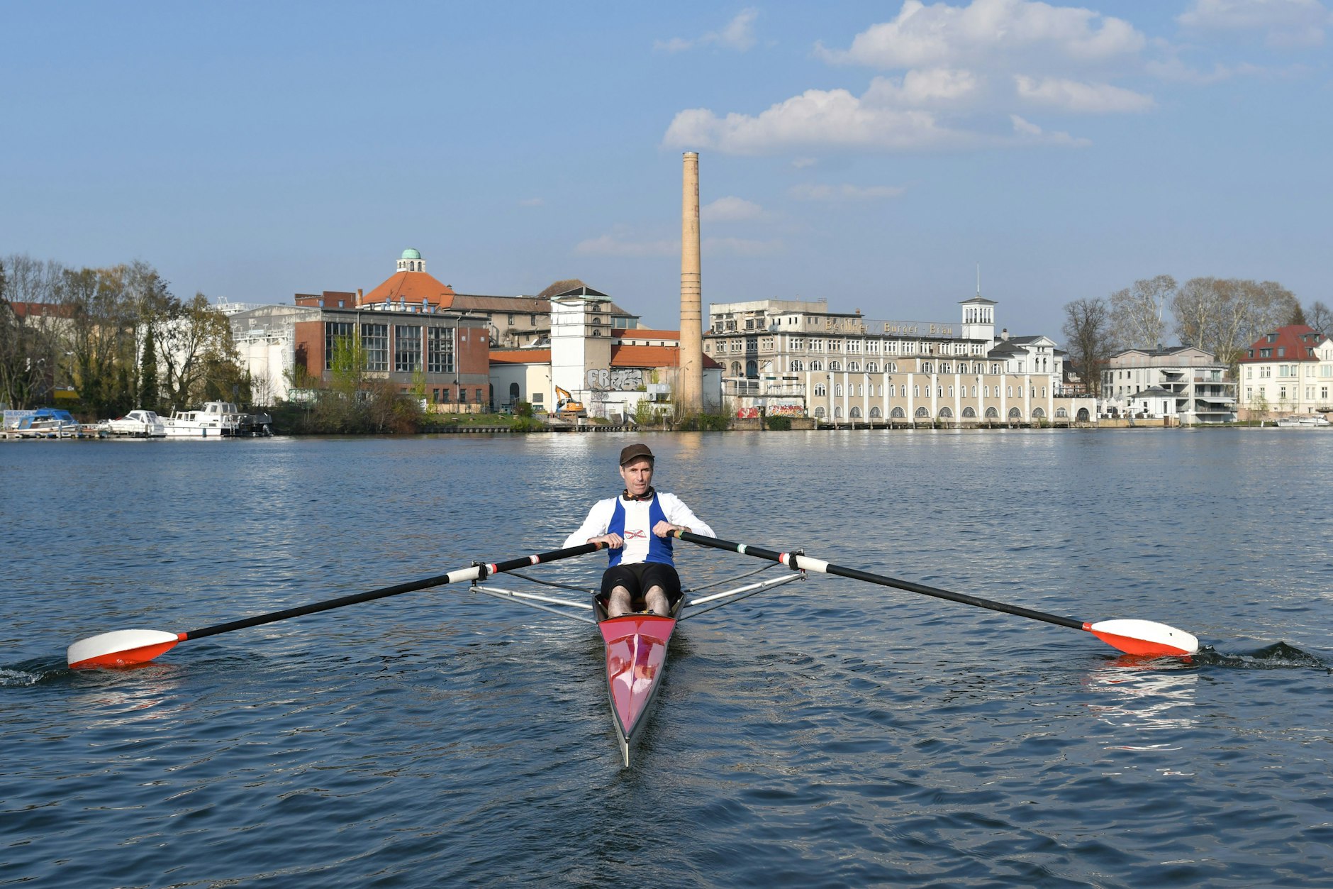In Bewegung bleiben: Unser Autor beim Sport.