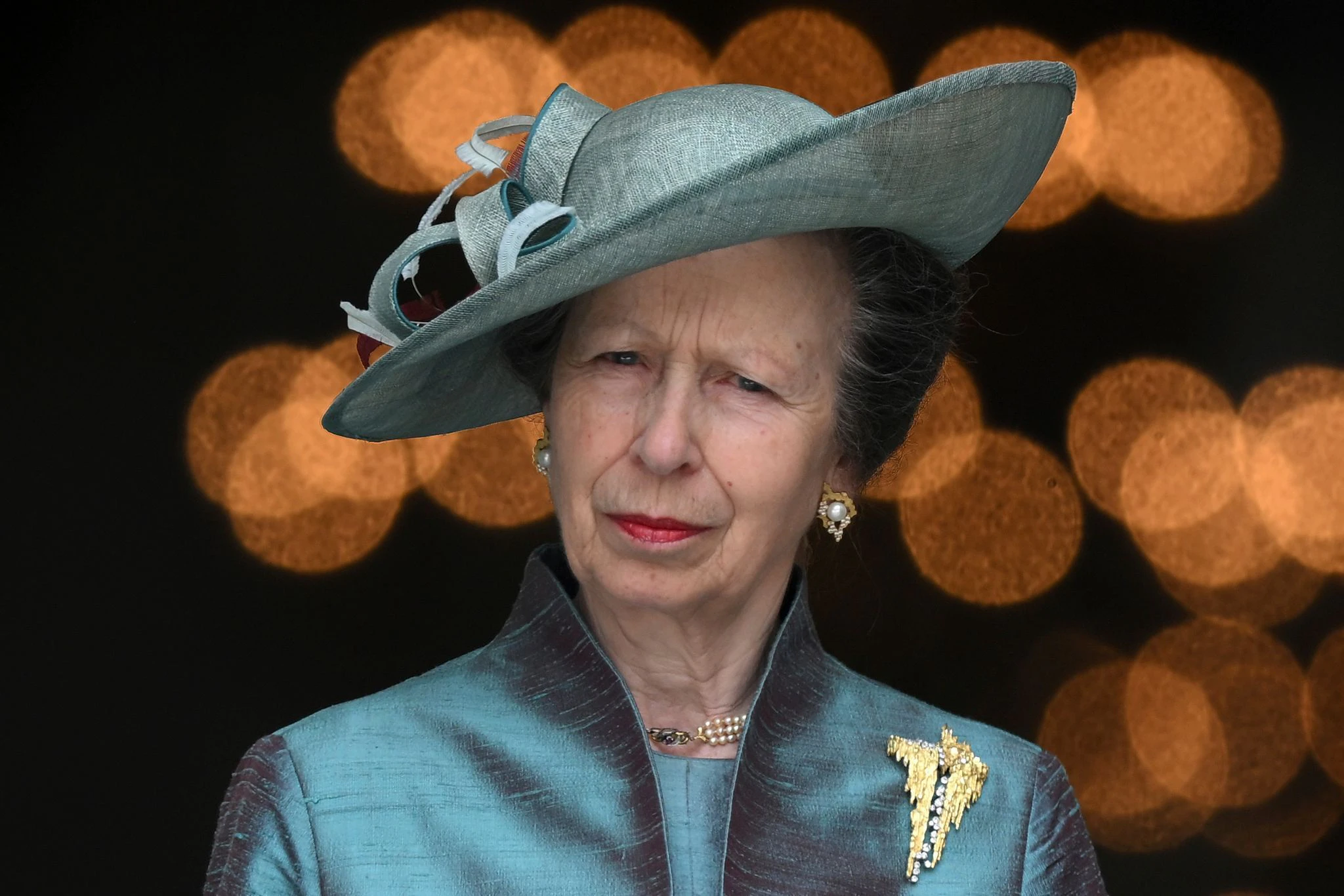 Prinzessin Anne, die einzige Tochter der Queen, verlässt nach dem Dankgottesdienst die St. Paul