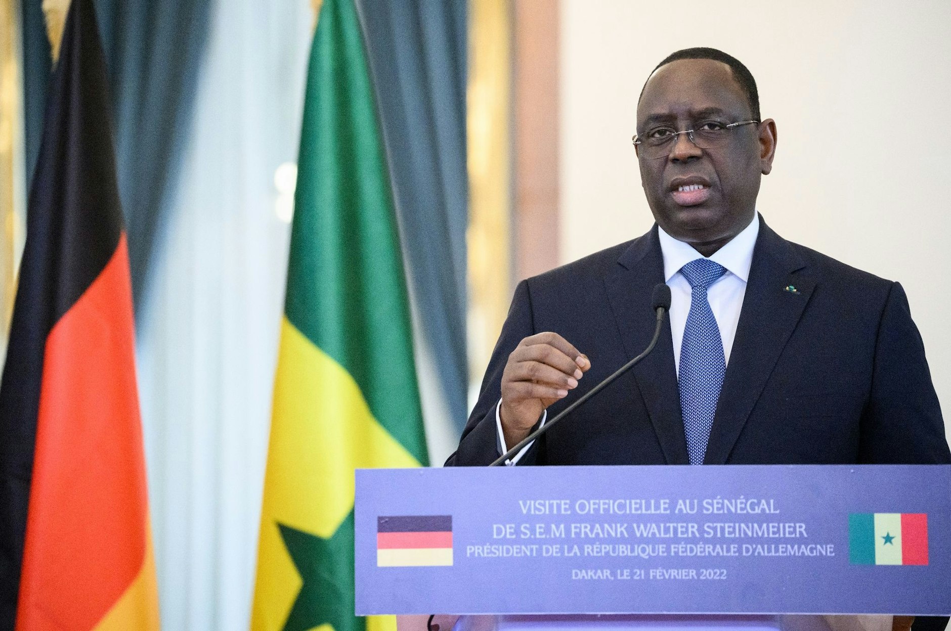 ARCHIV - «Afrika ist der Situation völlig ausgeliefert»: Macky Sall, Präsident des Senegal und der Afrikanischen Union (Archivbild).  