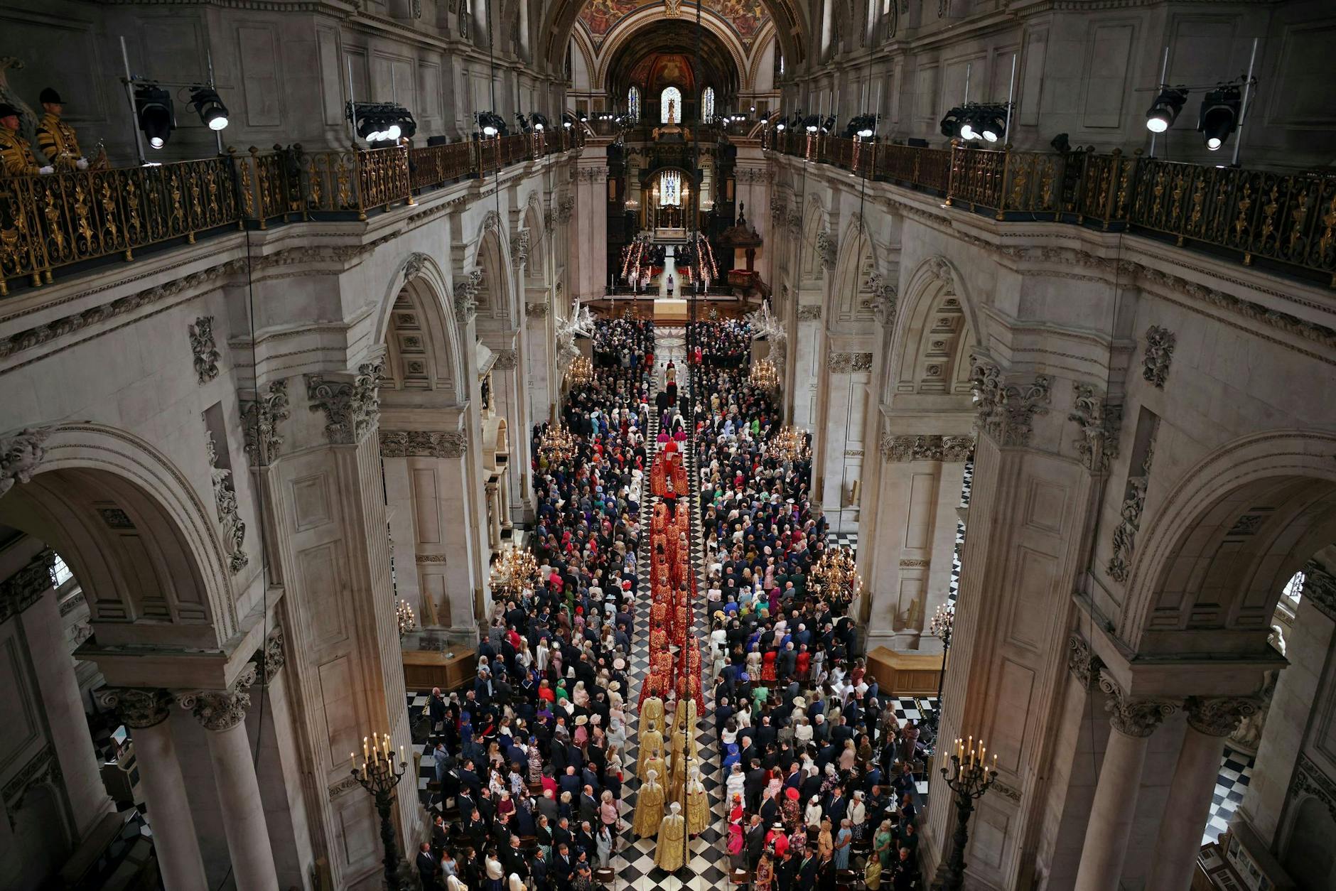 Blick in die St. Paul's Kathedrale, wo der Dankgottesdienst zelebriert wurde.
