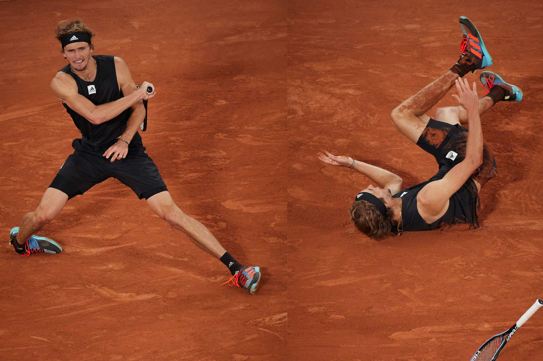 Alexander Zverevs dramatische Momente in Paris. 