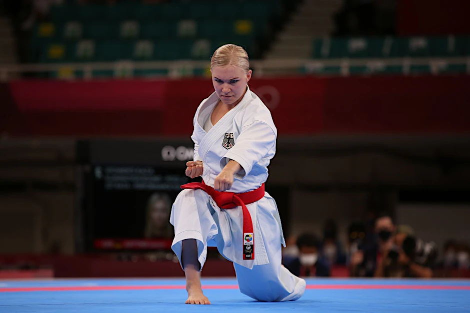ARCHIV - Holte bei der Karate-EM Bronze: Jasmin Jüttner.  pa