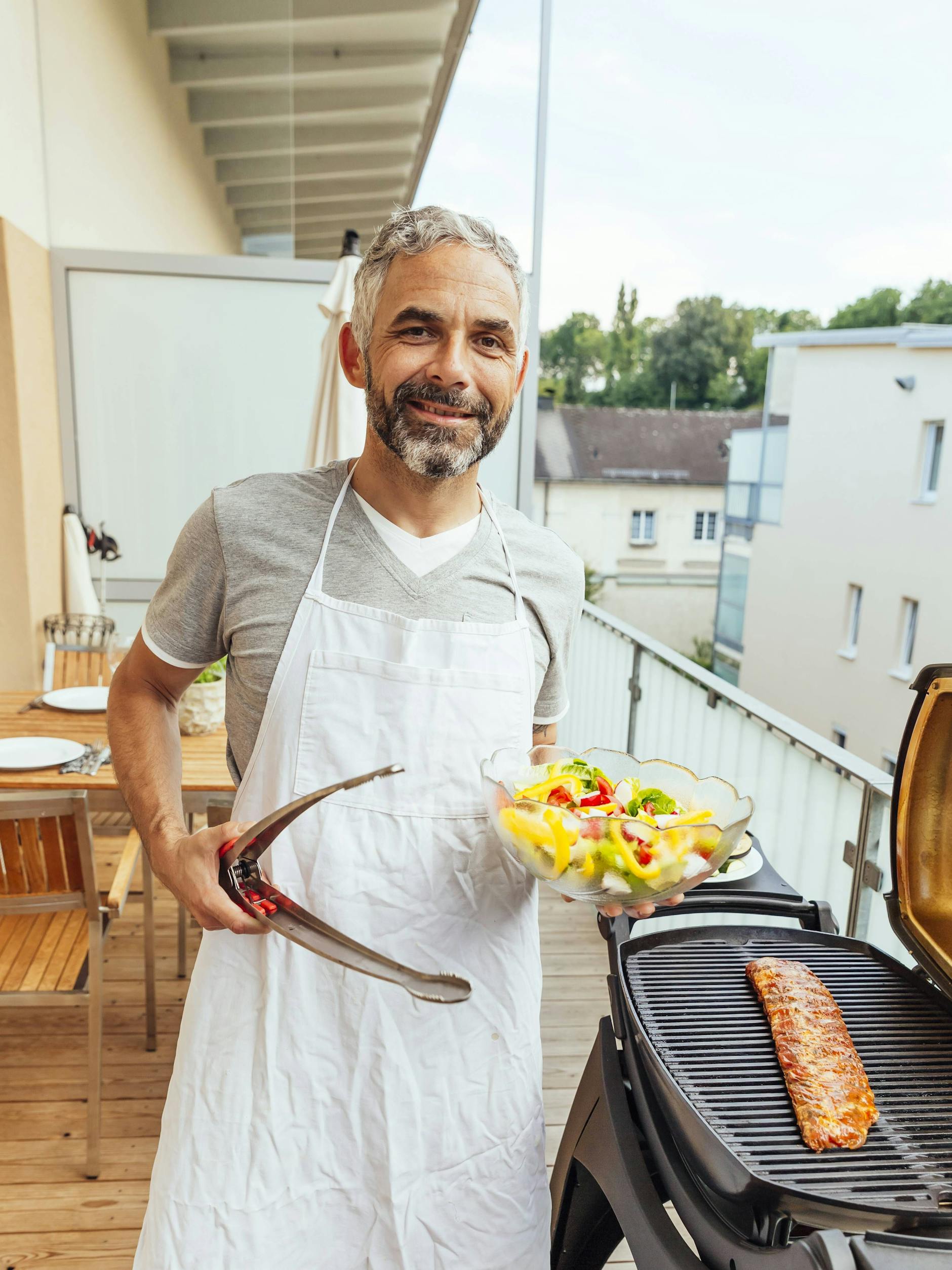 Elektrogrills sind auf dem Balkon erlaubt. Aber nicht zu oft.