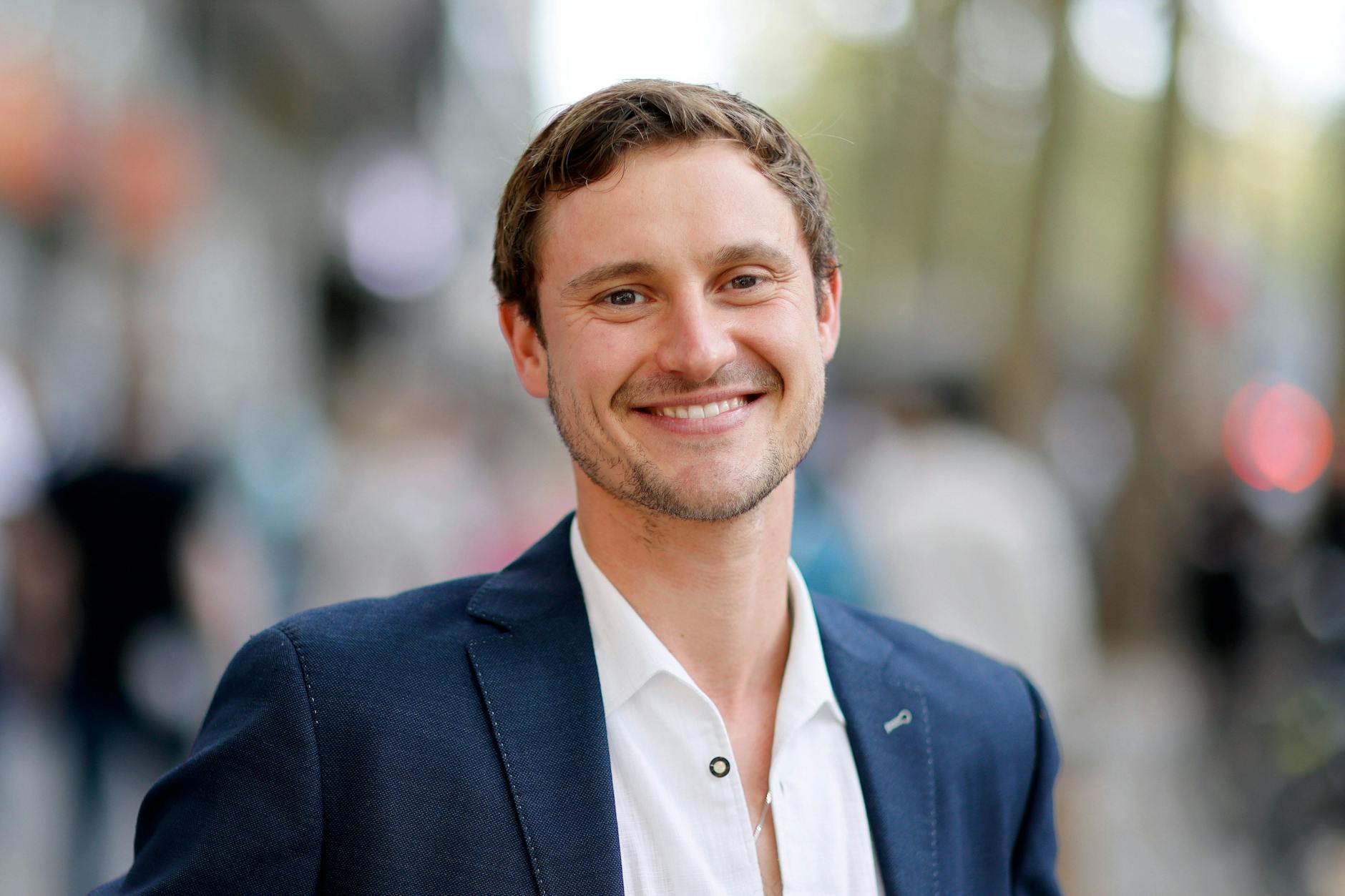 Der Schauspieler Frédéric Brossier spielt in Berlin den Rocksänger Rio Reiser.