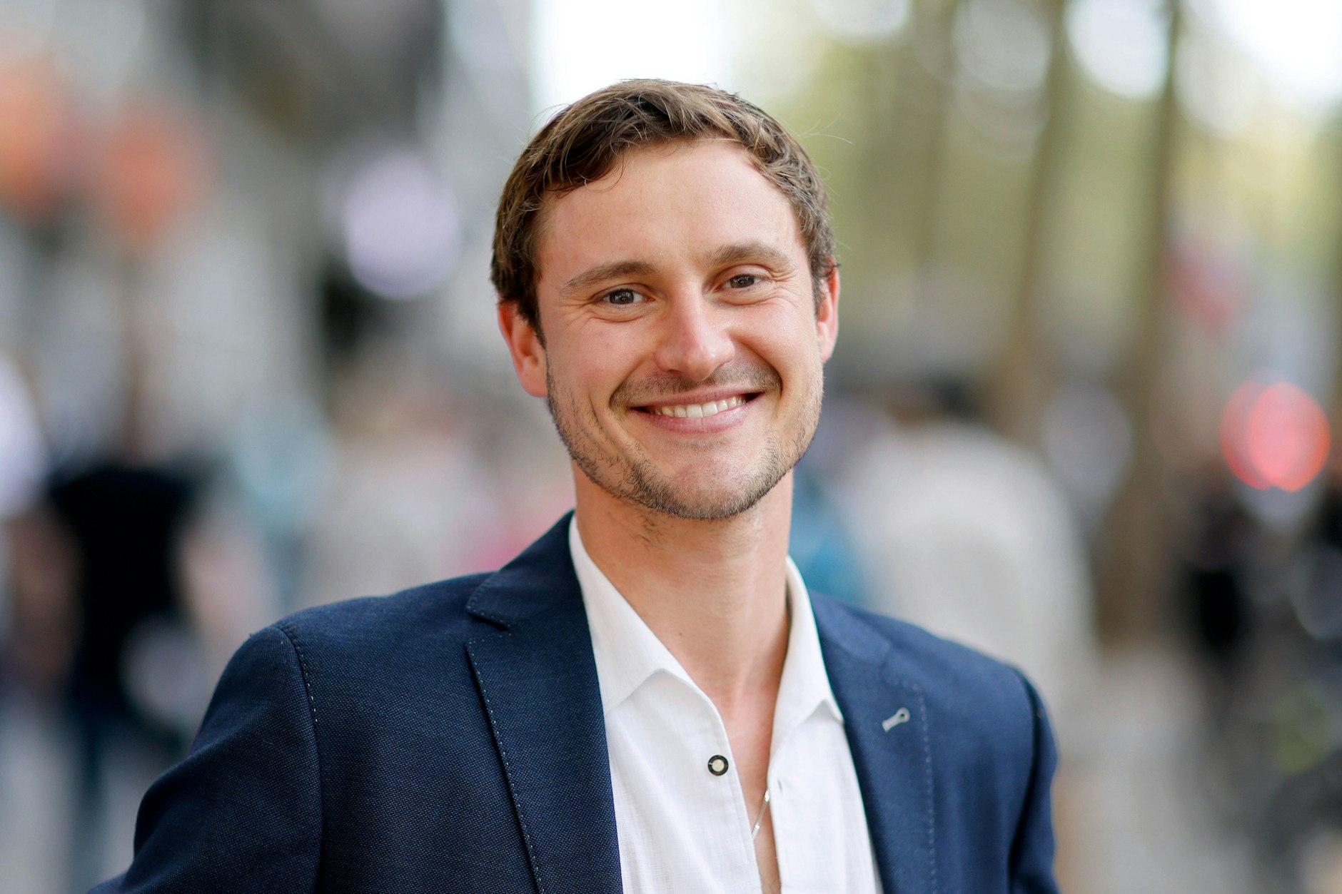 Der Schauspieler Frédéric Brossier spielt in Berlin den Rocksänger Rio Reiser.