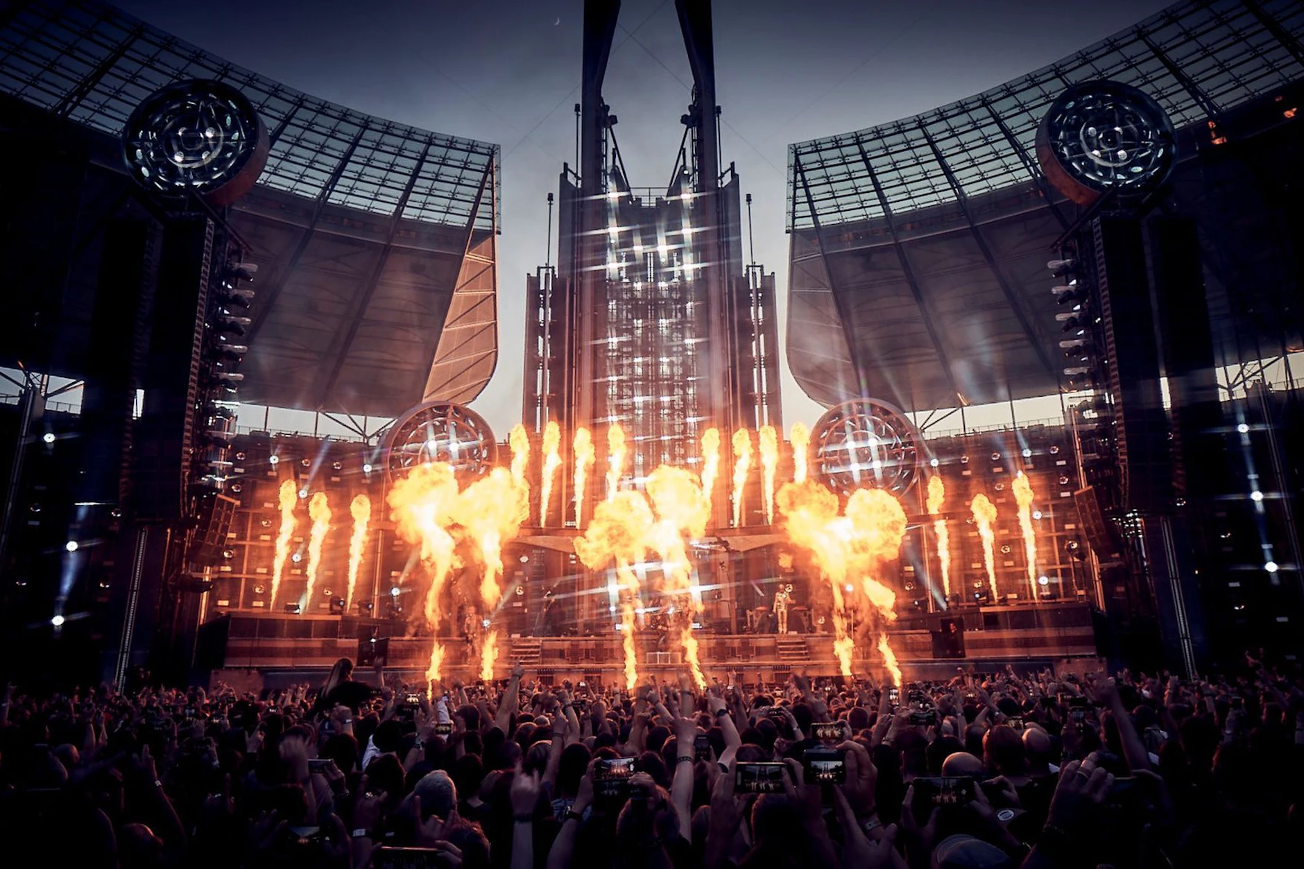 Die Band Rammstein spielte am vergangenen Wochenende im Berliner Olympiastadion.