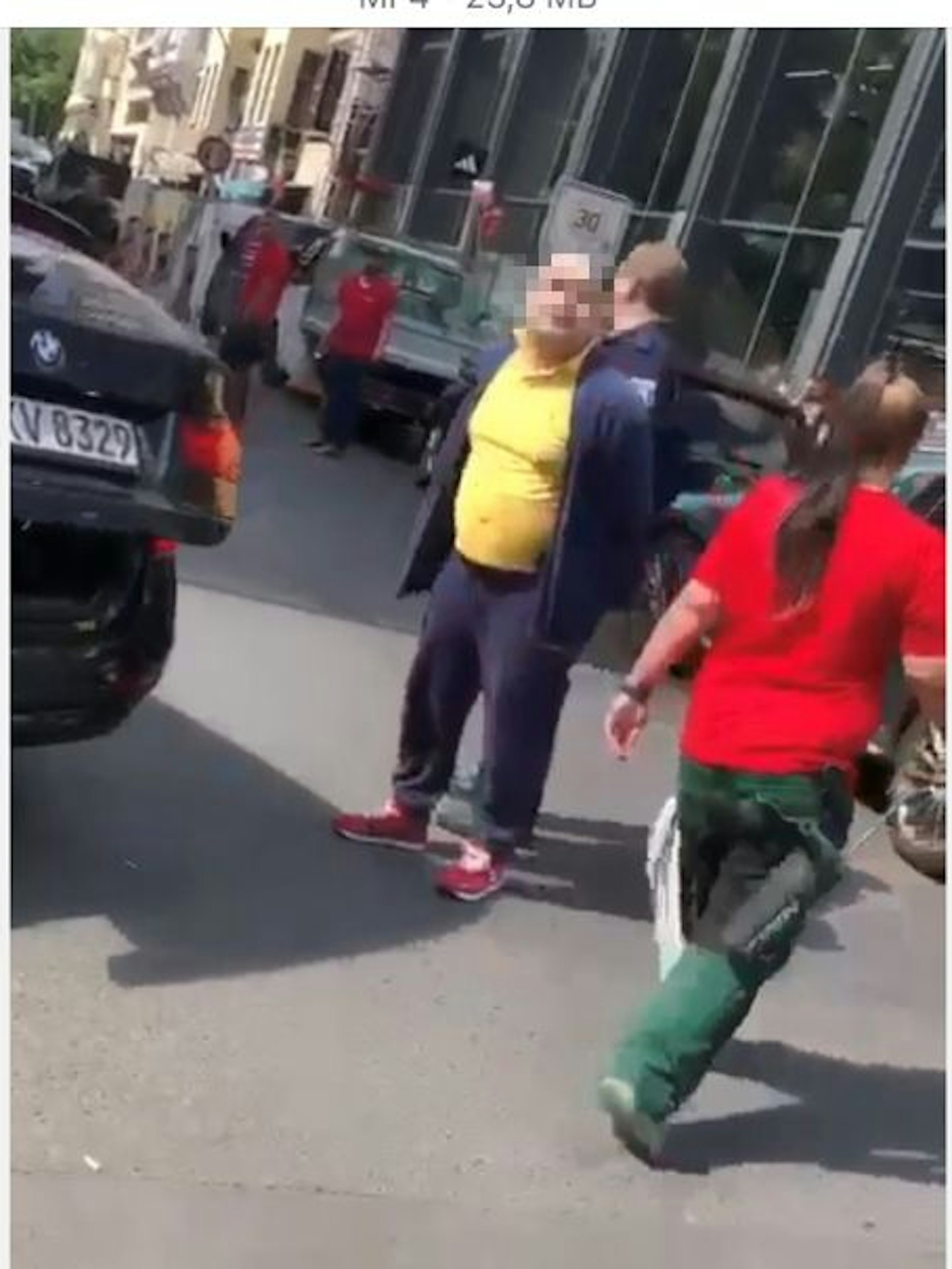 Täter Gor V. nach der Amokfahrt