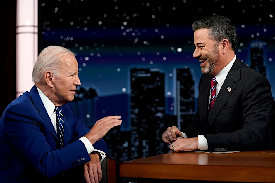 Joe Biden zu Gast in der Late-Night-Talkshow von Jimmy Kimmel
