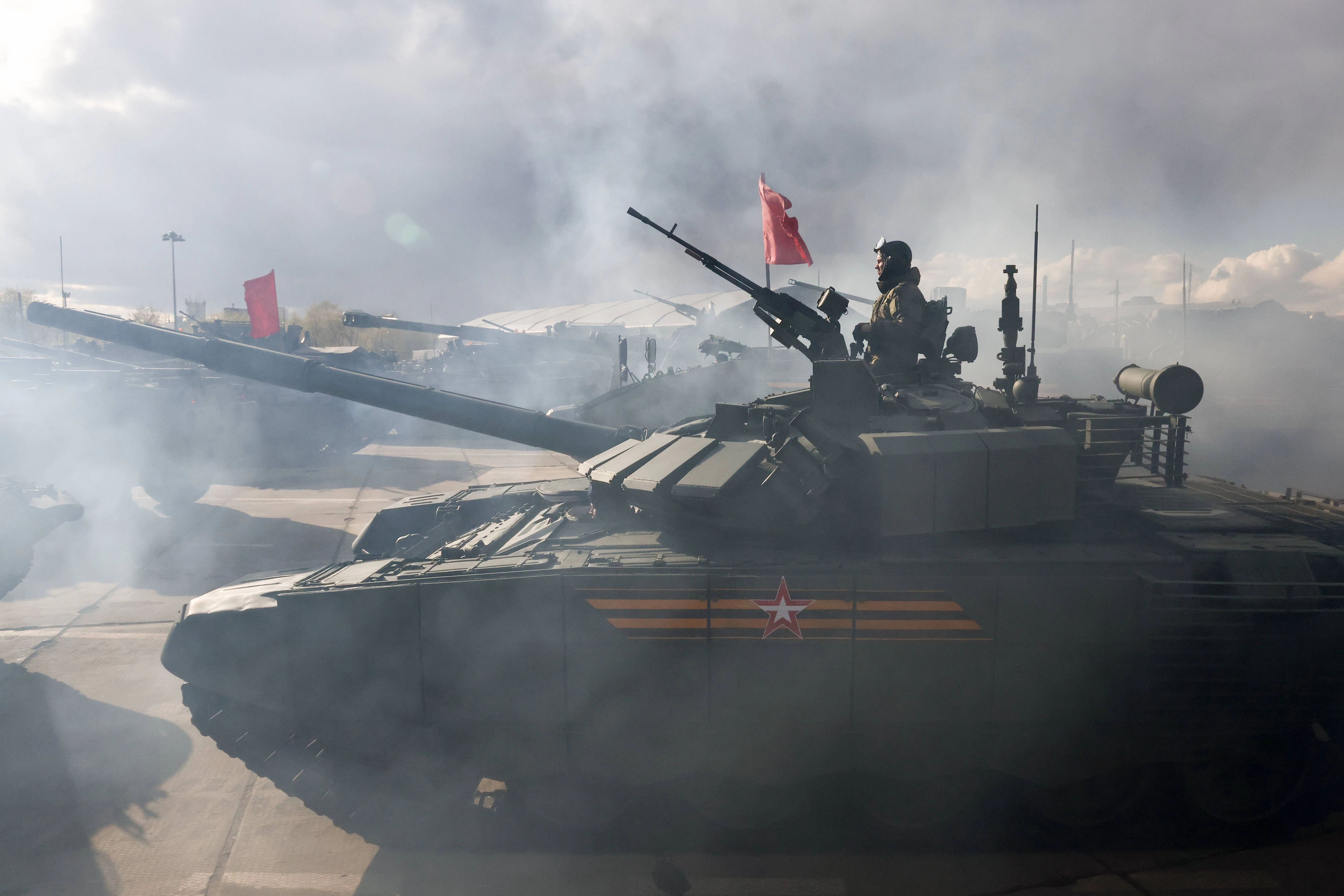 Russische Panzer des Typs&nbsp;T-72