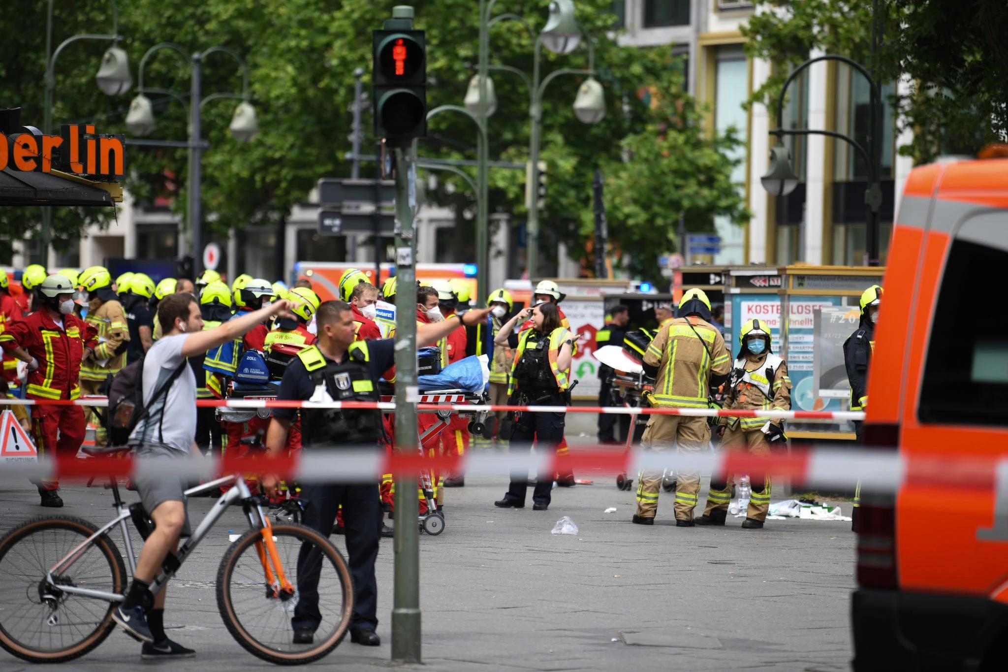 Der Unfall ereignete sich gegen 10.30 Uhr nahe der Gedächtniskirche und dem Ku