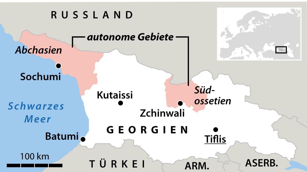 Landkarte von Georgien