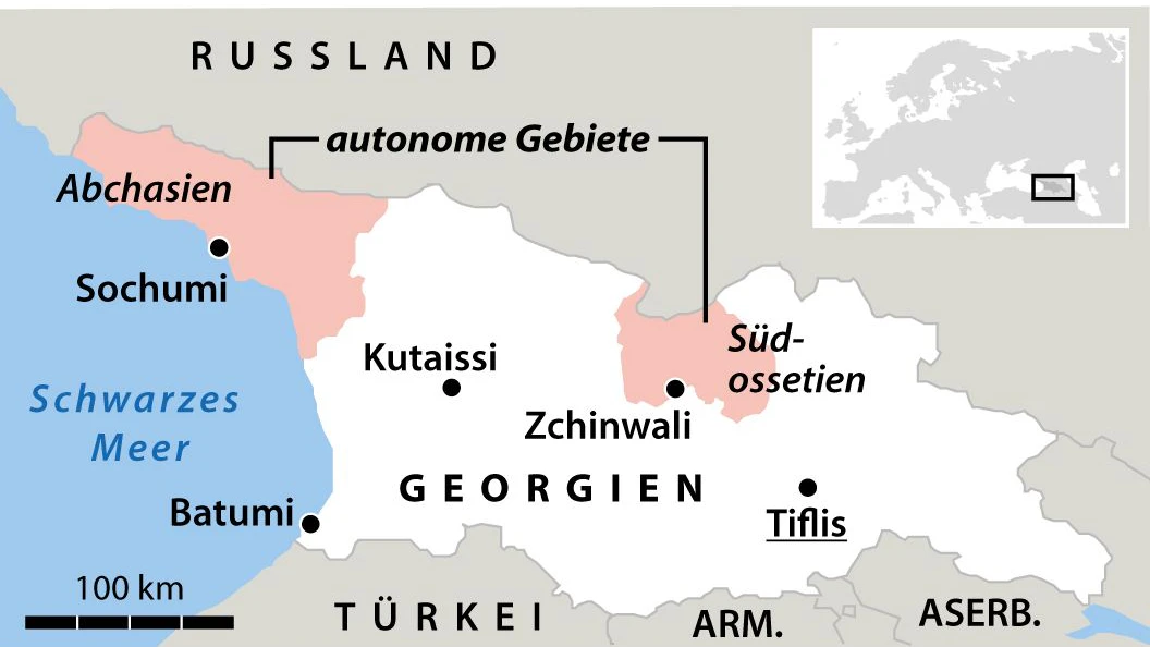 Landkarte von Georgien