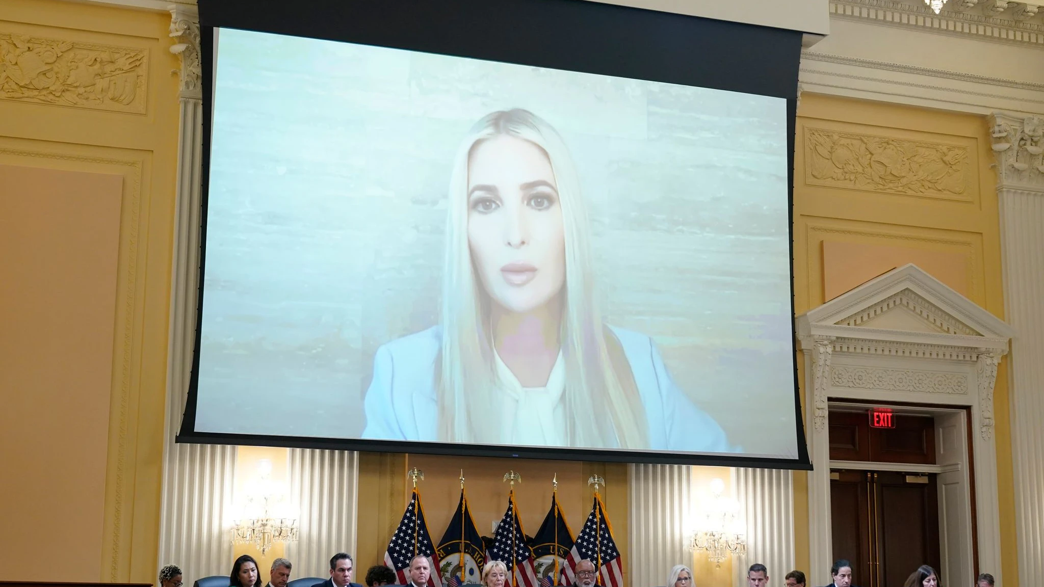 Ivanka Trump, ehemalige Beraterin des Weißen Hauses, während eines Interviews mit dem Ausschuss