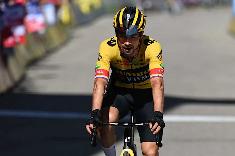Geht als Gesamtführender in den letzten Tag beim 74. Critérium du Dauphiné: Primoz Roglic.  