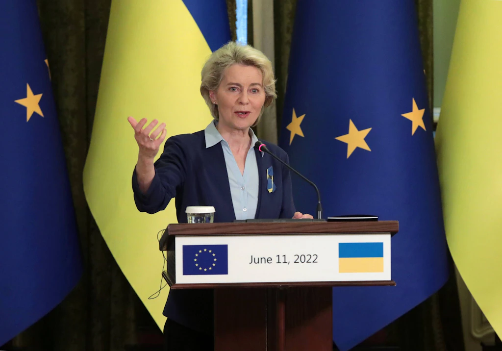 Von der Leyen sichert Ukraine Unterstützung für EU-Beitritt zu