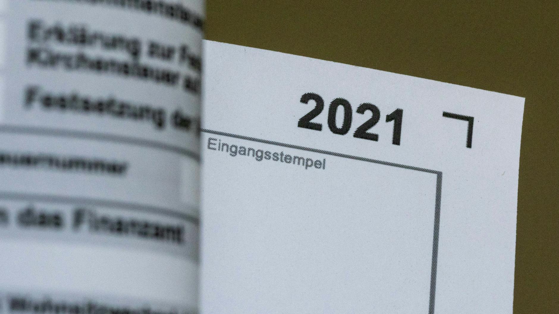 Das Formular zur Steuererklärung 2021.