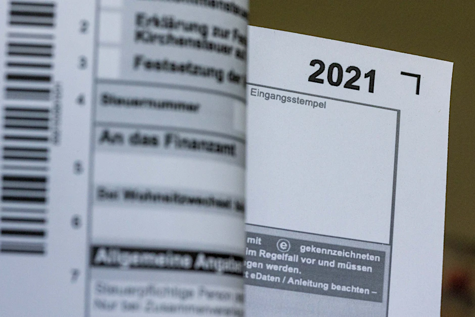 Das Formular zur&nbsp;Steuererklärung 2021.