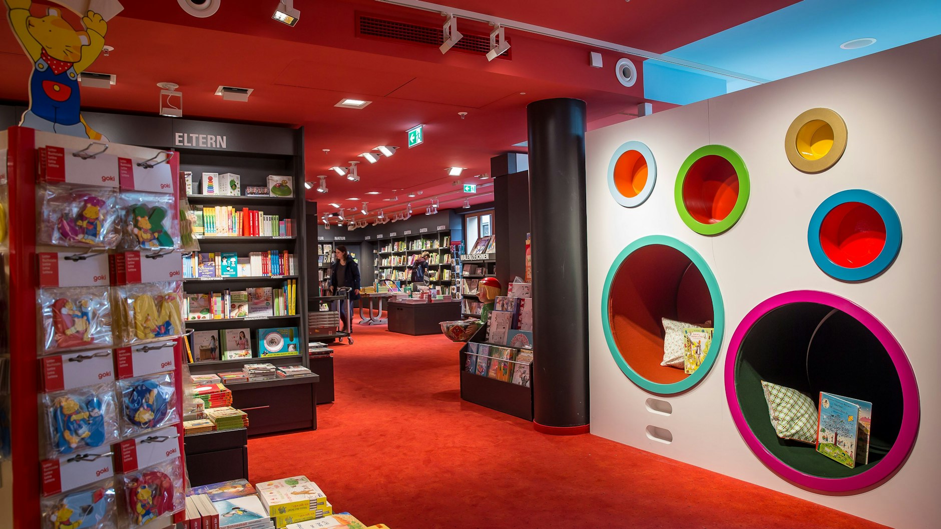 Große Auswahl, Platz für Rückzug: die Kinderbuchabteilung