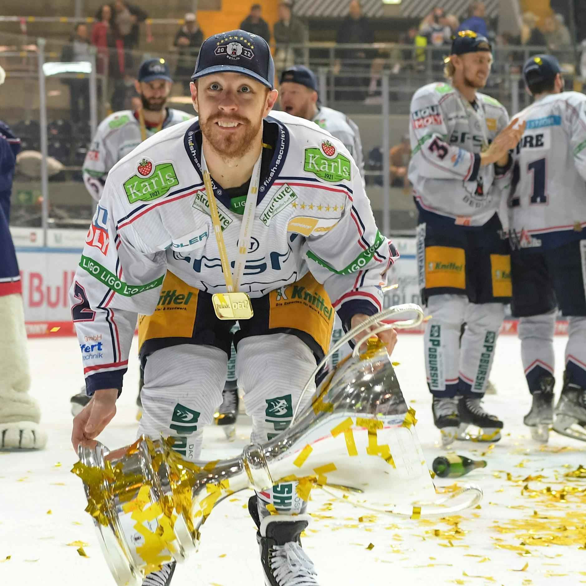 Eisbär Kevin Clark ist schneller als der Klapperstorch