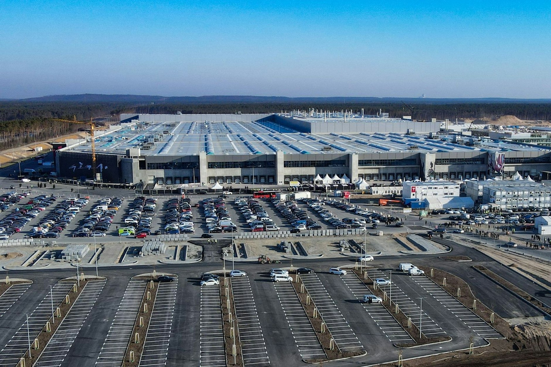 Die Tesla-Fabrik in Brandenburg