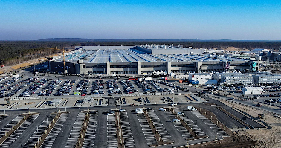 Die Tesla-Fabrik in Brandenburg